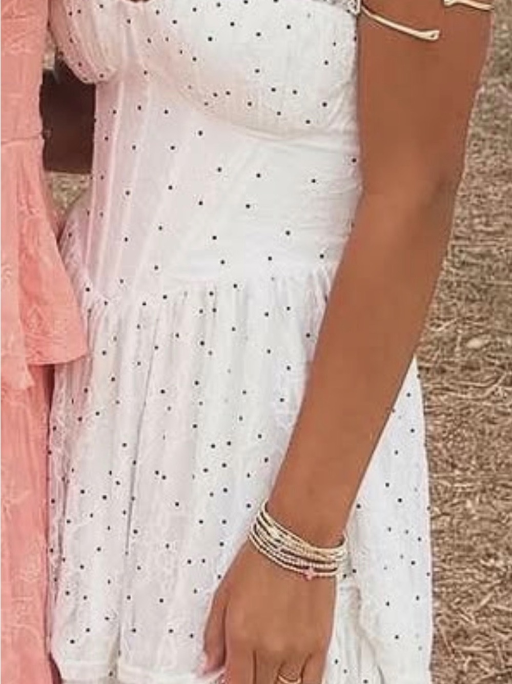 White Polka Dot dress